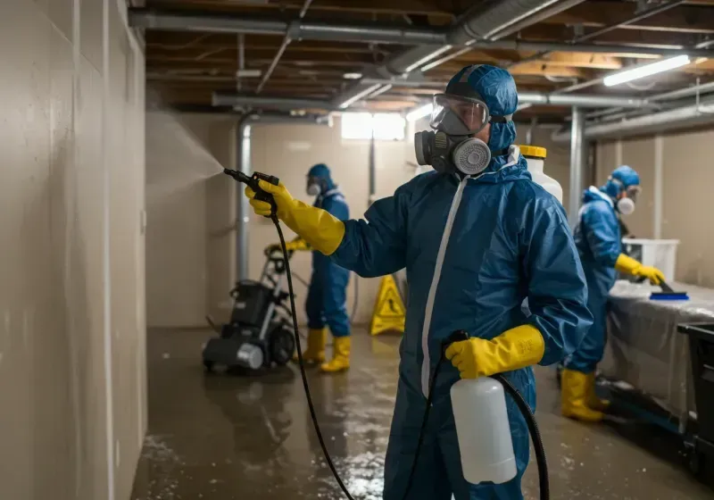 Basement Sanitization and Antimicrobial Treatment process in Belton, MO